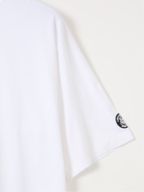 【大きいサイズ】シナコバ/SINA COVA 綿天竺 ラバープリント クルー 半袖 Tシャツ