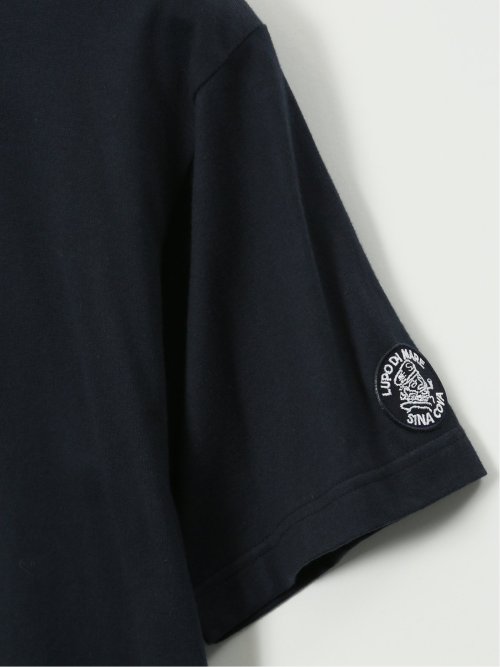 【大きいサイズ】シナコバ/SINA COVA 綿天竺 ラバープリント クルー 半袖 Tシャツ