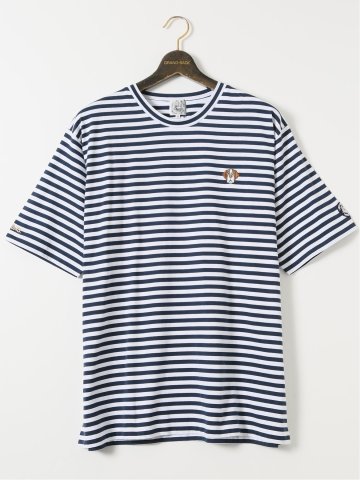 【大きいサイズ】アウトドアプロダクツ/OUTDOOR PRODUCTS 度詰 天竺 ボーダー クルー 半袖 Tシャツ