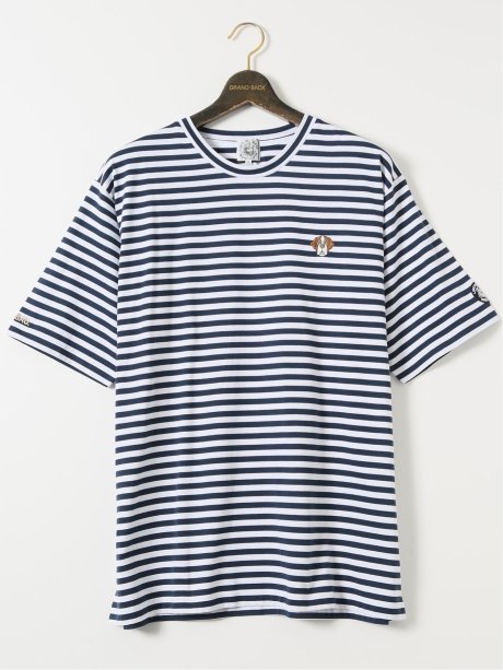 【大きいサイズ】アウトドアプロダクツ/OUTDOOR PRODUCTS 度詰 天竺 ボーダー クルー 半袖 Tシャツ