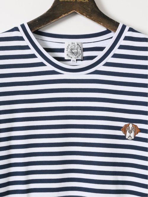 【大きいサイズ】アウトドアプロダクツ/OUTDOOR PRODUCTS 度詰 天竺 ボーダー クルー 半袖 Tシャツ