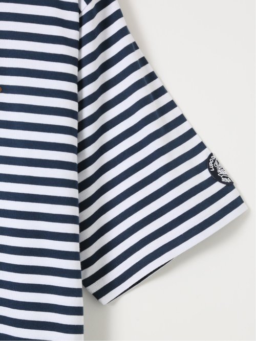 【大きいサイズ】アウトドアプロダクツ/OUTDOOR PRODUCTS 度詰 天竺 ボーダー クルー 半袖 Tシャツ