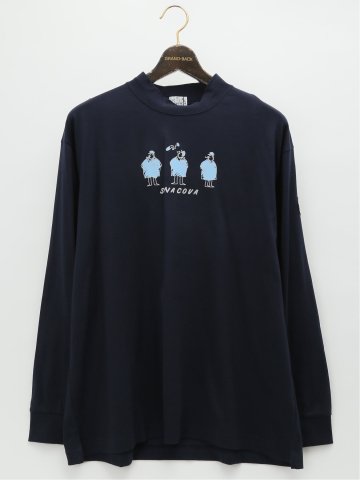 【大きいサイズ】シナコバ/SINA COVA ハイネック長袖Tシャツ