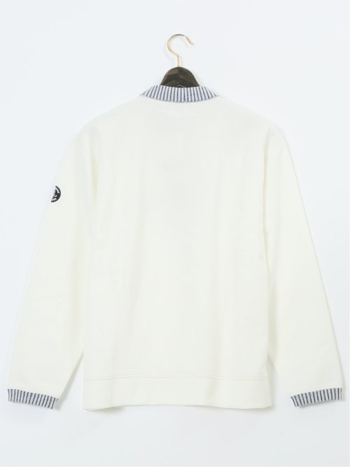 【大きいサイズ】シナコバ/SINA COVA 綿混 モックネック長袖プルオーバー