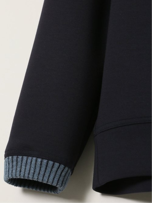 【大きいサイズ】シナコバ/SINA COVA 綿混 モックネック長袖プルオーバー