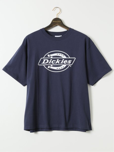 【大きいサイズ】ディッキーズ/Dickies 綿天竺 ロゴ プリント クルー 半袖 Tシャツ