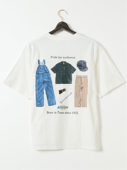 【大きいサイズ】ディッキーズ/Dickies 綿天竺 グラフィック プリント クルー 半袖 Tシャツ