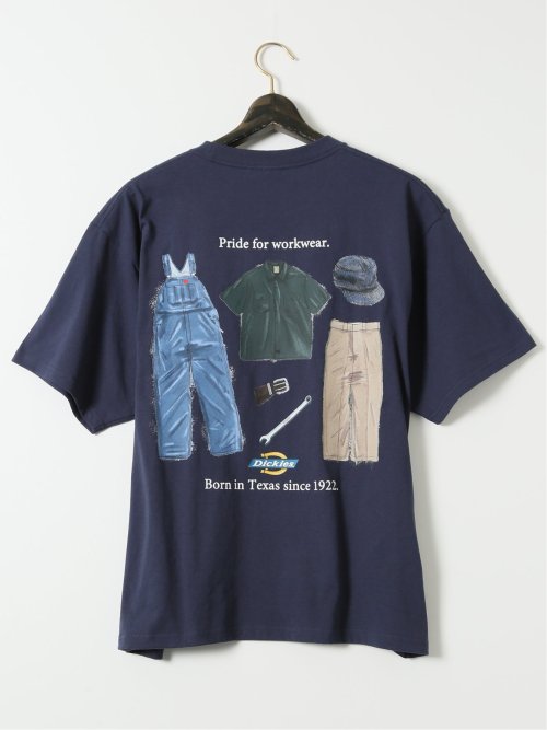 【大きいサイズ】ディッキーズ/Dickies 綿天竺 グラフィック プリント クルー 半袖 Tシャツ