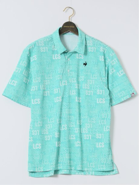 【大きいサイズ】ルコックスポルティフ ゴルフ/le coq sportif GOLF 総柄 半袖ポロシャツ