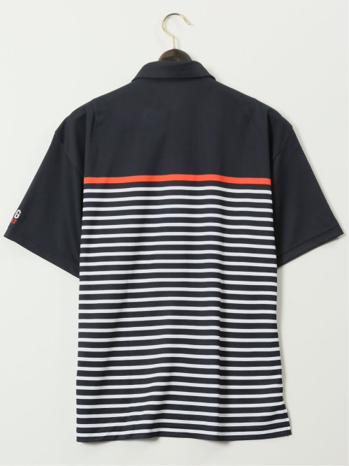 【大きいサイズ】ルコックスポルティフ ゴルフ/le coq sportif GOLF パネルボーダー柄 半袖 ポロシャツ