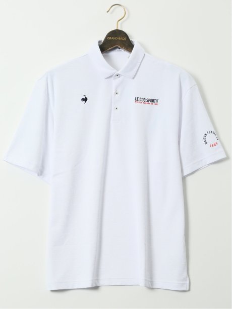 【大きいサイズ】ルコックスポルティフ ゴルフ/le coq sportif GOLF トライアングルジャガード 半袖 ポロシャツ