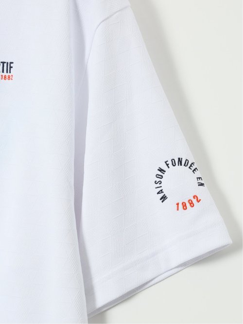 【大きいサイズ】ルコックスポルティフ ゴルフ/le coq sportif GOLF トライアングルジャガード 半袖 ポロシャツ