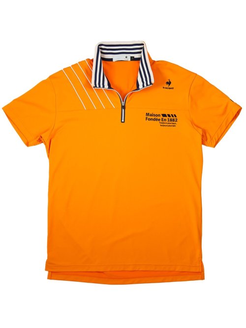 【大きいサイズ】ルコックスポルティフ ゴルフ/le coq sportif GOLF ハーフジップ半袖シャツ