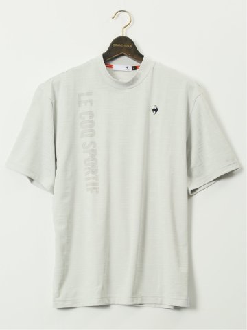 【大きいサイズ】ルコックスポルティフ ゴルフ/le coq sportif GOLF チェックジャガード モックネック 半袖 Tシャツ