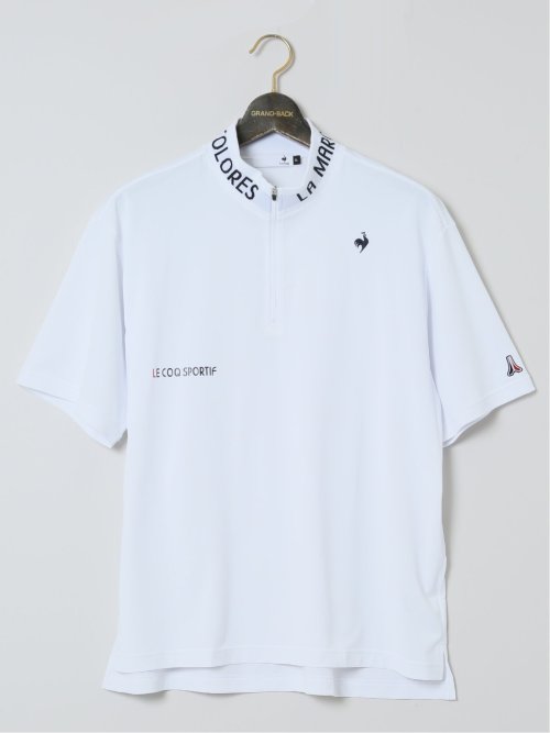 【大きいサイズ】ルコックスポルティフ ゴルフ/le coq sportif GOLF ハーフジップ 半袖ポロシャツ