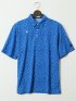 【大きいサイズ】ルコックスポルティフ ゴルフ/le coq sportif GOLF ミナモ柄 半袖 ポロシャツ