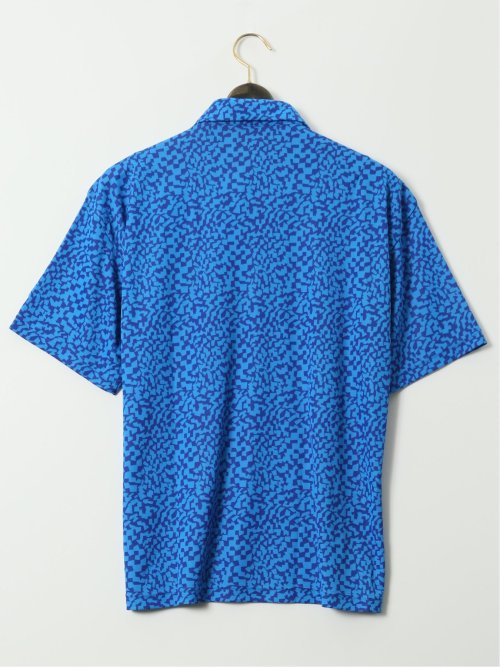 【大きいサイズ】ルコックスポルティフ ゴルフ/le coq sportif GOLF ミナモ柄 半袖 ポロシャツ