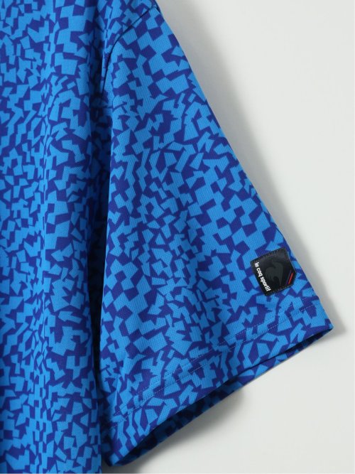【大きいサイズ】ルコックスポルティフ ゴルフ/le coq sportif GOLF ミナモ柄 半袖 ポロシャツ