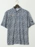 【大きいサイズ】ルコックスポルティフ ゴルフ/le coq sportif GOLF ミナモ柄 半袖 ポロシャツ