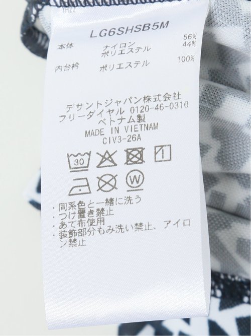 【大きいサイズ】ルコックスポルティフ ゴルフ/le coq sportif GOLF ミナモ柄 半袖 ポロシャツ