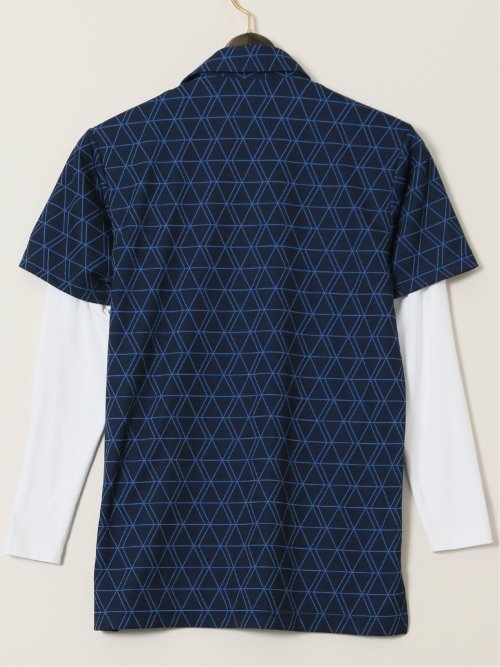 【大きいサイズ】ルコックスポルティフ ゴルフ/le coq sportif GOLF 長袖インナー付き 半袖ポロシャツ