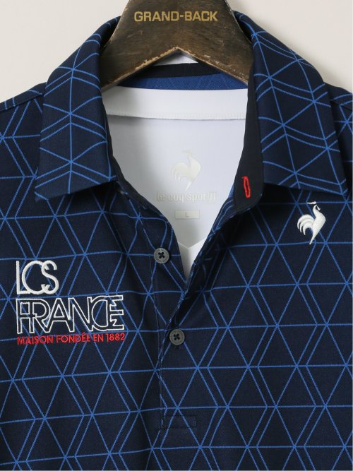 【大きいサイズ】ルコックスポルティフ ゴルフ/le coq sportif GOLF 長袖インナー付き 半袖ポロシャツ