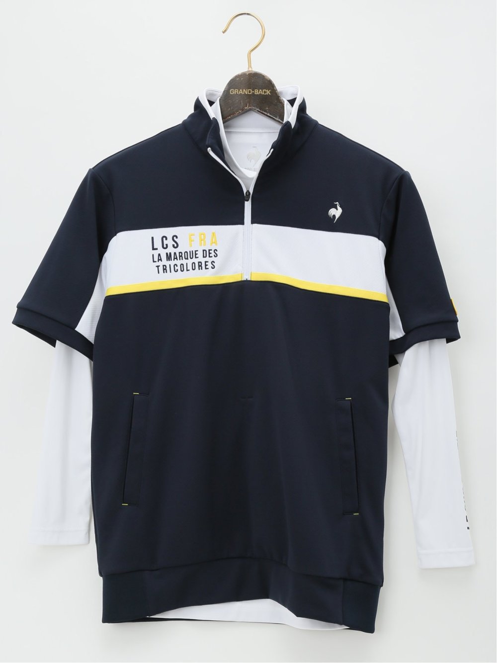 【大きいサイズ】ルコックスポルティフ ゴルフ/le coq sportif GOLF インナー付き半袖カットソー