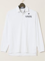 【大きいサイズ】ルコックスポルティフ ゴルフ/le coq sportif GOLF トライアングルジャガード 長袖ポロシャツ