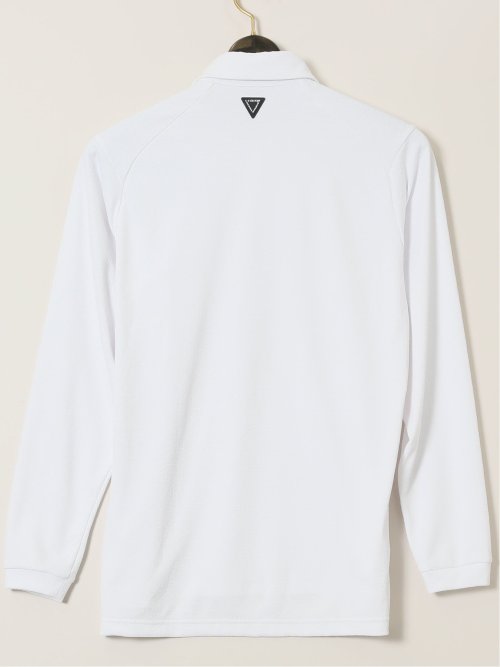 【大きいサイズ】ルコックスポルティフ ゴルフ/le coq sportif GOLF トライアングルジャガード 長袖ポロシャツ