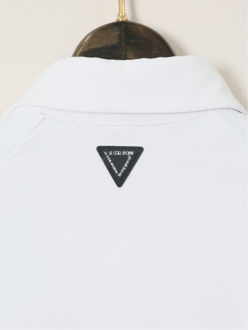 【大きいサイズ】ルコックスポルティフ ゴルフ/le coq sportif GOLF トライアングルジャガード 長袖ポロシャツ