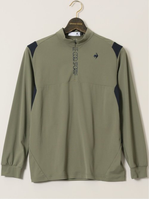 【大きいサイズ】ルコックスポルティフ ゴルフ/le coq sportif GOLF ハーフジップ 長袖Tシャツ