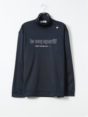 【大きいサイズ】ルコックスポルティフ ゴルフ Tシャツ メンズ 長袖 ハイネック ストレッチ 裏起毛 保温 UV 吸汗速乾 モーション3D