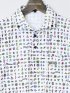 【大きいサイズ】ヘンリーバル/HENRY VAL リップル総柄 半袖ポロシャツ