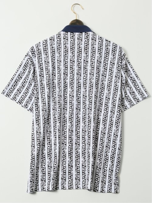 【大きいサイズ】ラウドマウス/LOUDMOUTH フリージング鹿の子 総柄 半袖 ポロシャツ