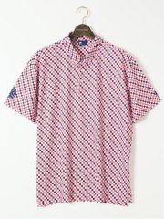 ポロシャツ 半袖 メンズ 大きいサイズ 接触冷感 吸汗速乾 遮熱 UV フィラ ゴルフ/FILA GOLF チェッカーフラッグ