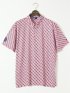 【大きいサイズ】フィラ ゴルフ/FILA GOLF チェッカーフラッグ柄 半袖 ポロシャツ