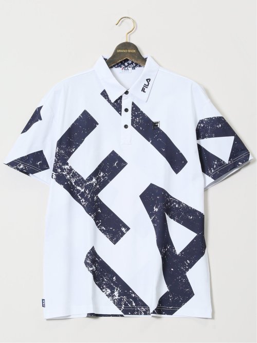 【大きいサイズ】フィラ ゴルフ/FILA GOLF ビッグロゴプリント 半袖ポロシャツ