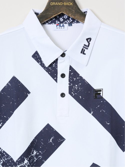 【大きいサイズ】フィラ ゴルフ/FILA GOLF ビッグロゴプリント 半袖ポロシャツ