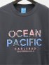 【大きいサイズ】オーシャン パシフィック/Ocean Pacific ロゴプリント クルーネック長袖Tシャツ