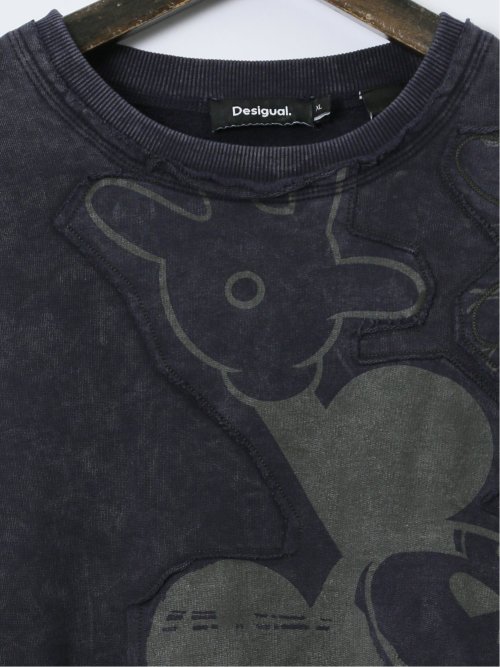 【大きいサイズ】デシグアル/Desigual ミッキーマウス タイダイ柄 クルースエット