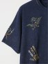 【大きいサイズ】デシグアル/Desigual 刺繍 クルーネック半袖Tシャツ