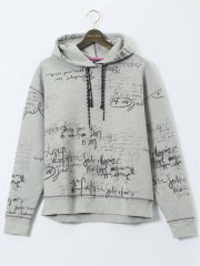 【大きいサイズ】デシグアル/Desigual レタリング入り 長袖プルパーカー