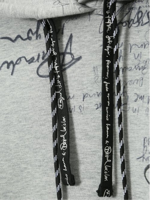 【大きいサイズ】デシグアル/Desigual レタリング入り 長袖プルパーカー