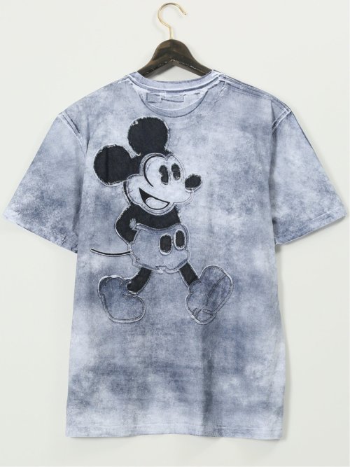【大きいサイズ】デシグアル/Desigual Disney ミッキーマウス プリント クルーネック 半袖 Ｔシャツ