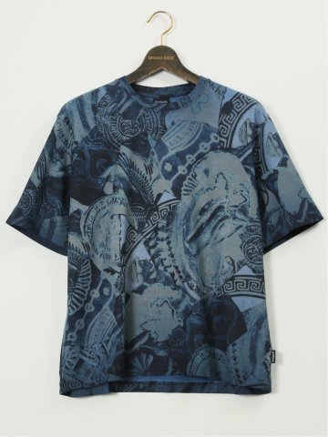 【大きいサイズ】デシグアル/Desigual 綿ジャージー プリント クルーネック 半袖 Tシャツ