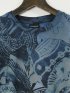 【大きいサイズ】デシグアル/Desigual 綿ジャージー プリント クルーネック 半袖 Tシャツ