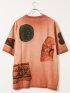 大きいサイズ デシグアル/Desigual ストレッチ 綿 ジャージー プリント クルーネック 半袖 Tシャツ メンズ