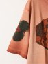 大きいサイズ デシグアル/Desigual ストレッチ 綿 ジャージー プリント クルーネック 半袖 Tシャツ メンズ