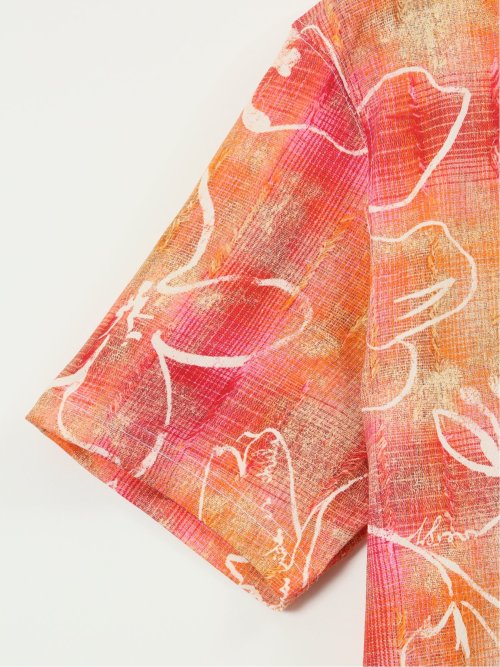 【大きいサイズ】デシグアル/Desigual ストレッチ 綿ジャージー プリント クルーネック 半袖 Tシャツ