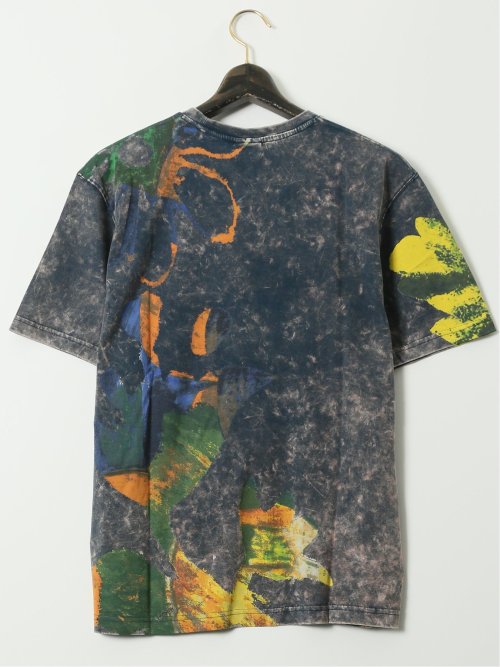 【大きいサイズ】デシグアル/Desigual 綿100% プリント クルーネック 半袖 Tシャツ